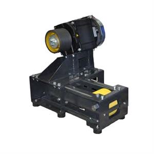 Machine base frame for gearless